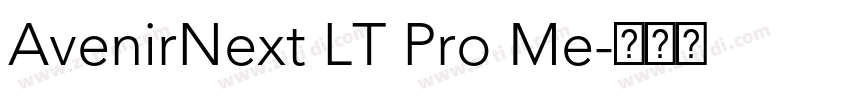 AvenirNext LT Pro Me字体转换